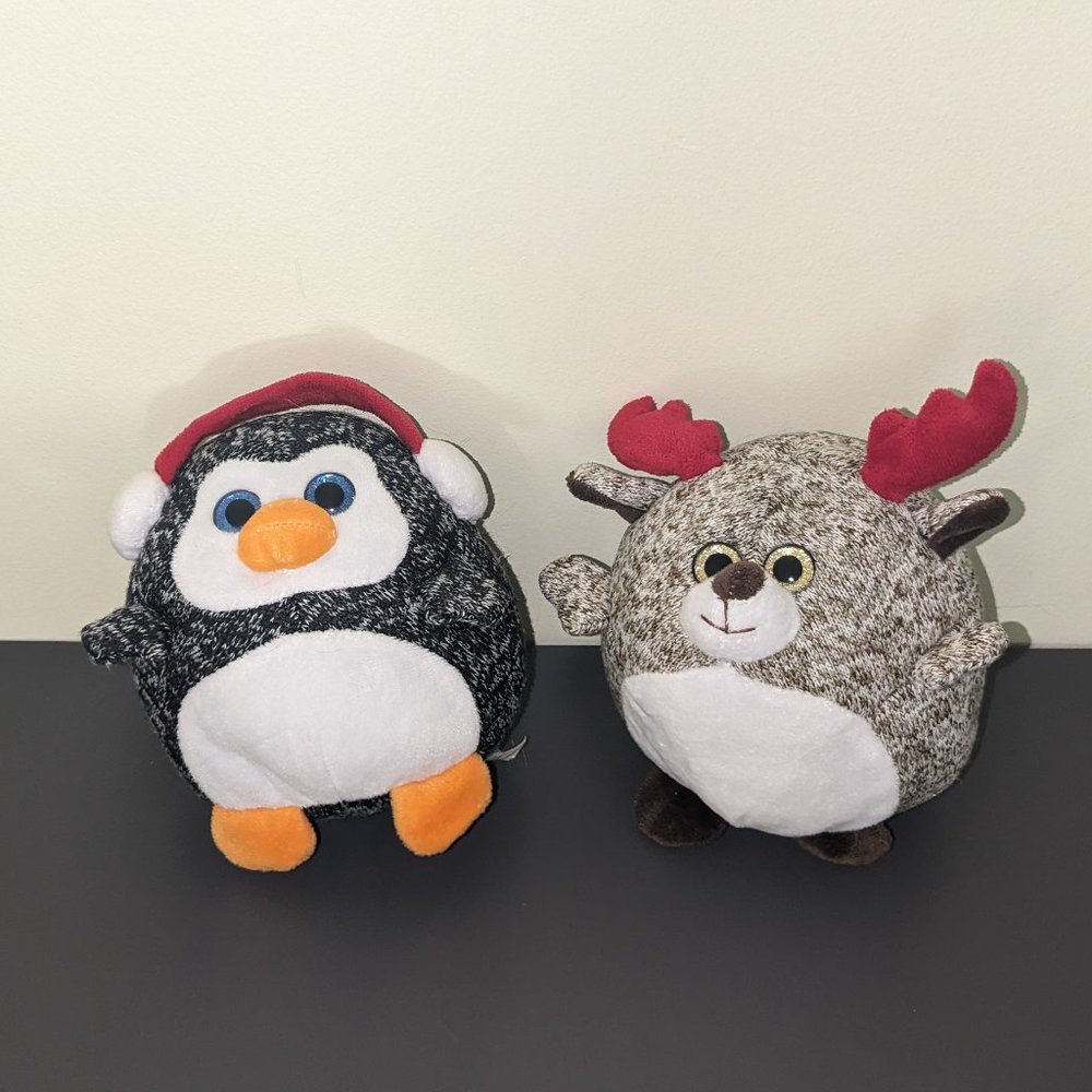 Penguin and Reindeer Plushy Bundle